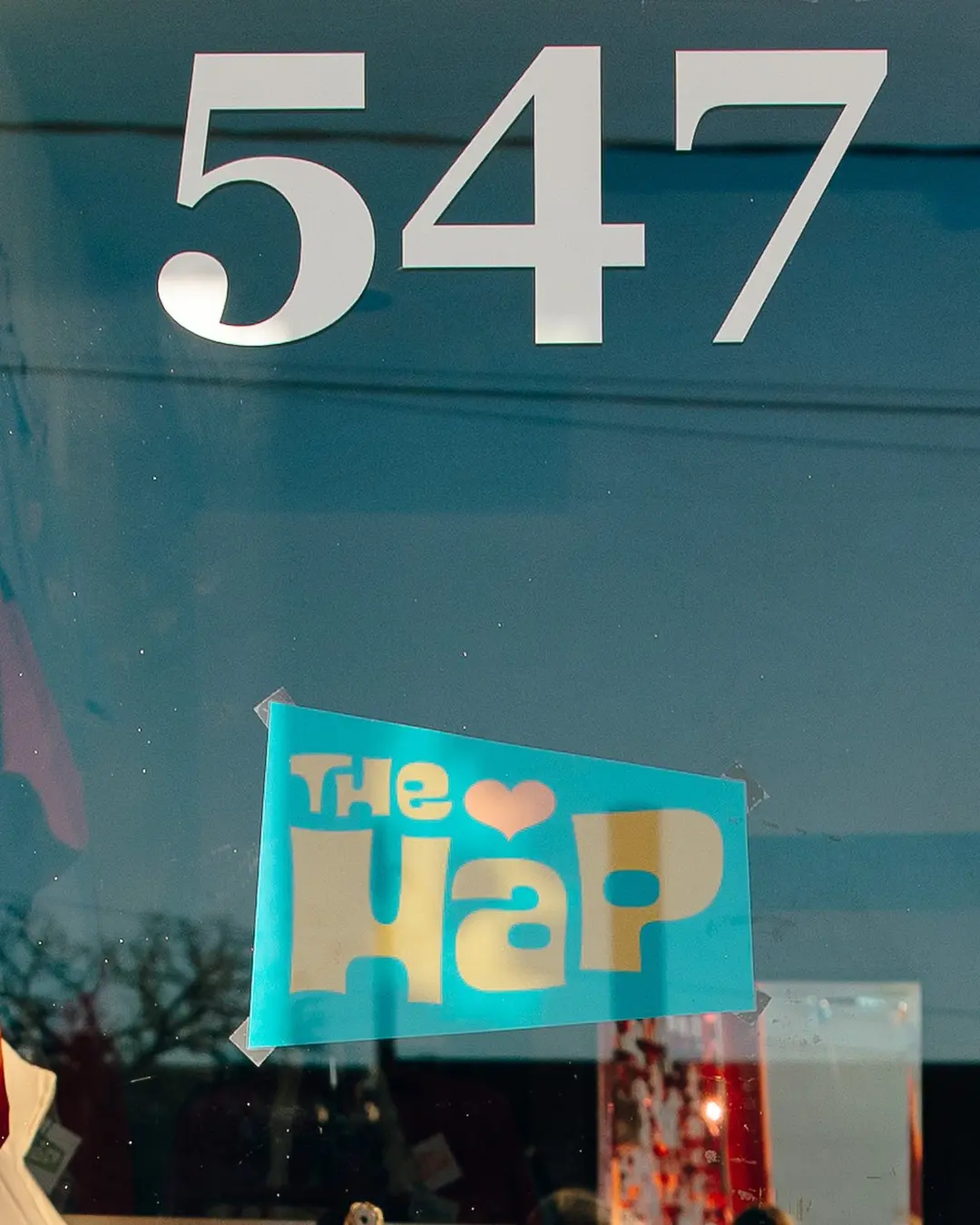 The HAP sign and number 547 at the Des Moines entrance